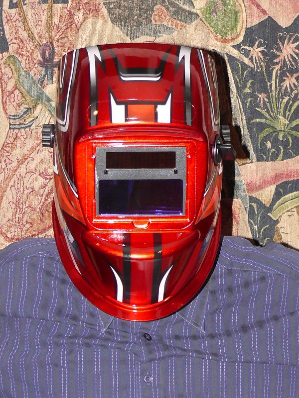 P1190615.JPG - David's new auto darkening welding helmet.
